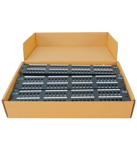PATCH PANEL, CAT 5E, 48-PORT, 2RMS, 6 PK