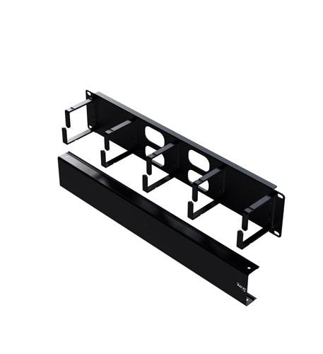 PANEL CABLE MGMT METAL RING AND COVER 2U