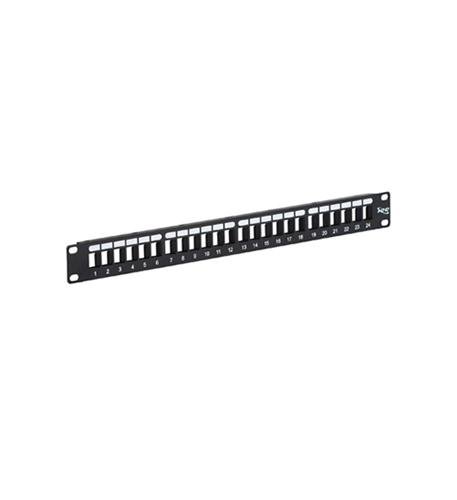 PATCH PANEL, BLANK, HD, 24-PORT, 1 RMS
