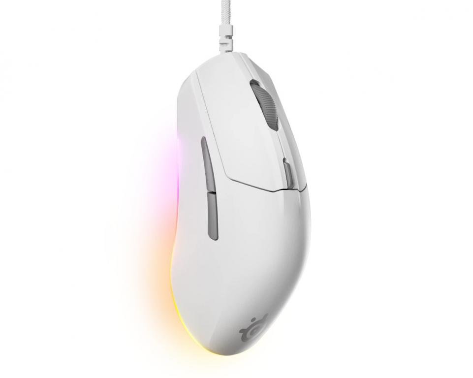 SteelSeries Professional Gaming Gear Rival 3 Wired Gen 2 - White Gaming Mouse