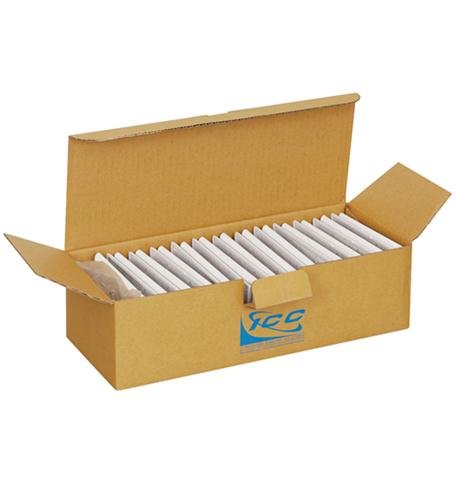 FACEPLATE, FLAT,1-GANG,1-PORT, 25PK, WH