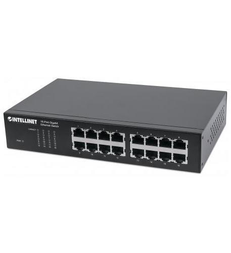 16 Port Rackmount/Desktop Metal Switch
