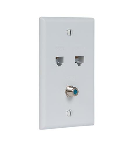 FACEPLATE, IDC, VOICE DATA, F-TYPE, IV wt