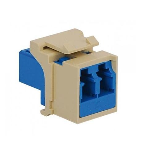 MODULE, FIBER OPTIC, LC, DUPLEX, IVORY