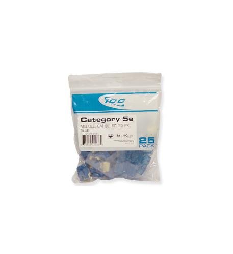 MODULE, CAT 5e, EZ, 25 PK, BLUE