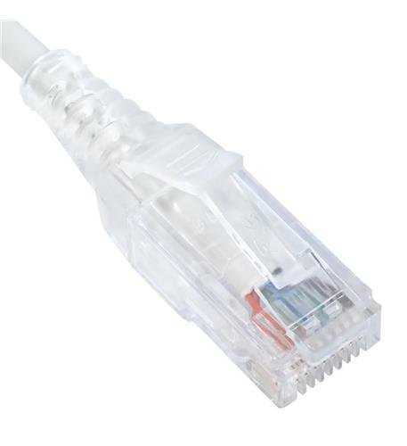 PATCH CORD, CAT 6 SLIM CLEAR SR 10PK 3F