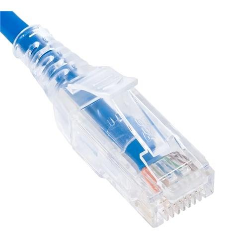 PATCH CORD, CAT 6 SLIM CLEAR SR 20FT BL