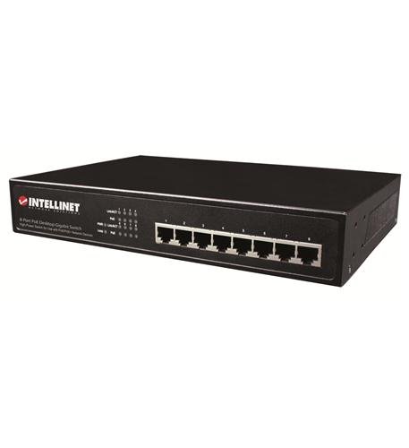 8 Port Gigabit Switch all POEplus Desk