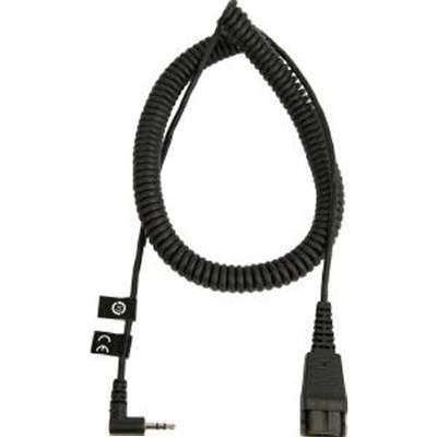 Jabra 2M Coiled Cord with 2.5MM Plug GN QD to 2.5MM Plug