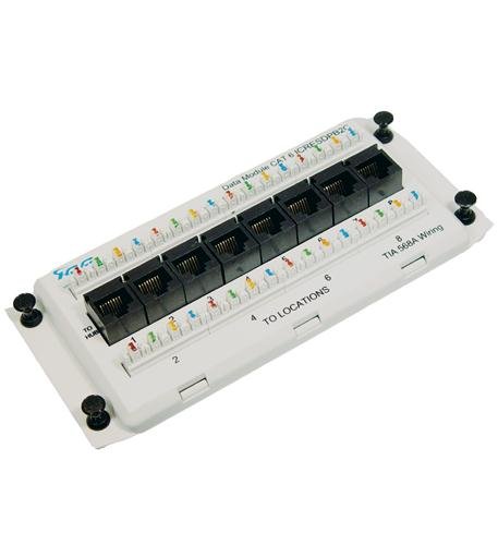 DELUXE SERIES, CAT 6 DATA, 8-PORT