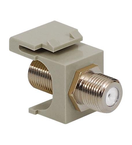 MODULE, F-TYPE, NICKEL PLATED, GRAY