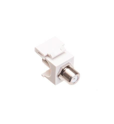 MODULE, F-TYPE, NICKEL PLATED, WHITE