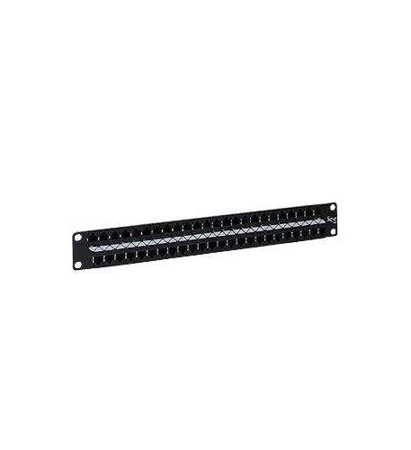 PATCH PANEL, CAT 6, FEEDTHRU, 48-P, 1RMS