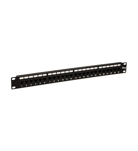 PATCH PANEL,CAT 5e,FEED Thru 24-P,1RMS