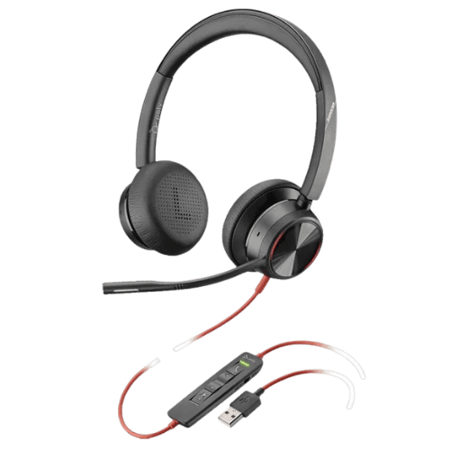 Plantronics Blackwire 8225 USB-A Corded Headset - Black