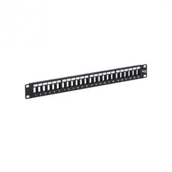 PATCH PANEL, BLANK, HD, 24-PORT, 1 RMS