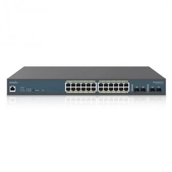24-Port Gigabit PoE+ Switch with 410W Bu