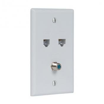 FACEPLATE, IDC, VOICE DATA, F-TYPE, IV wt