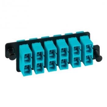HD ADAPTER PANEL,6 DUPLEX SC,12F,AQUA,MM