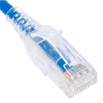 PATCH CORD CAT 6 SLIM CLEAR 25PK 10FT