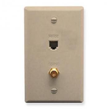 FACEPLATE, IDC, VOICE and F-TYPE, IVORY