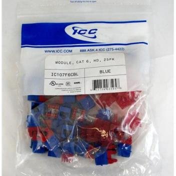 MODULE, CAT 6, HD, 25PK, BLUE