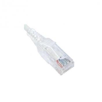 PATCH CORD, CAT 6 SLIM CLEAR SR 10FT WH
