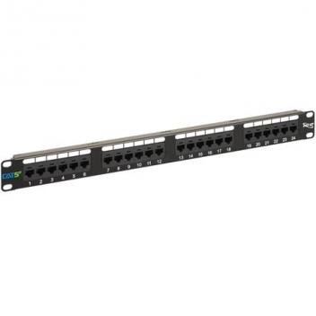PATCH PANEL, CAT 5e, 24-PORT, 1 RMS