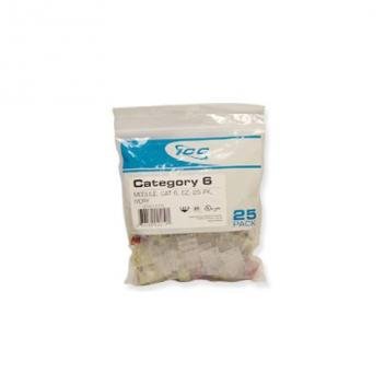 MODULE, CAT 6, EZ, 25 PK, WHITE