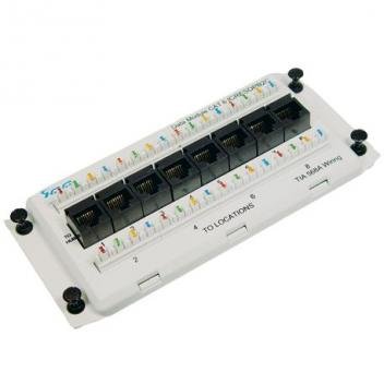 DELUXE SERIES, CAT 6 DATA, 8-PORT