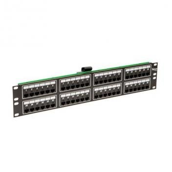 PATCH PANEL, TELCO, 8P2C, 48-PORT, 2 RM