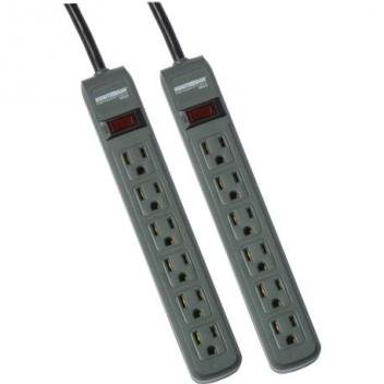 2 Pack Power Strips with 3ft Cord, 241J