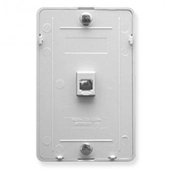 Wall Plate IDC 6P6C - White
