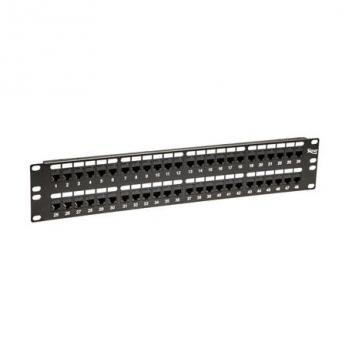 PATCH PANEL,CAT 5e, FEED-THRU 48-P,2RMS