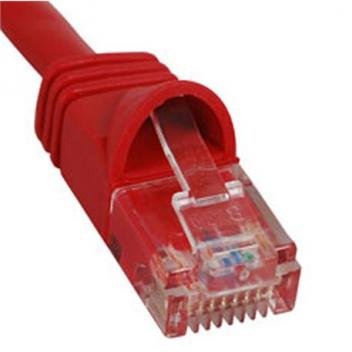 PATCH CORD, CAT 5e, MOLDED BOOT, 1' RD